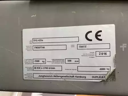 Empilhador a gás 2016  Jungheinrich TFG425s (7)