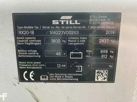 Elektryczne 3-kołowe 2019  Still RX20-18 (7)