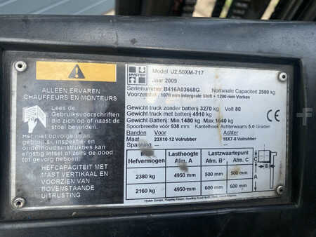 4-wiel elektrische heftrucks 2009  Hyster J2.50XM (7)