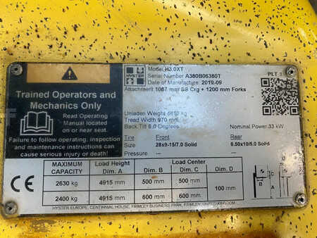 Dieselový VZV 2019  Hyster H3.0XT Diesel (7)