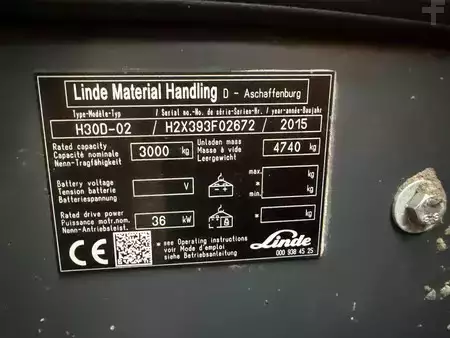Wózki widłowe diesel 2015  Linde H30D-02 (7)