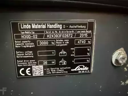 Wózki widłowe diesel 2015  Linde H30D-02 (7)