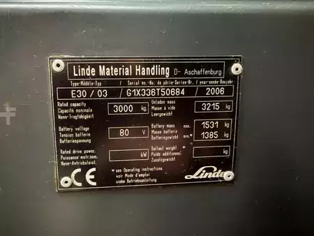 Carrelli elettrici 4 ruote 2006  Linde E30-03 (7)