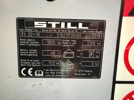 Elektro tříkolové VZV 2015  Still RX20-16 (7)