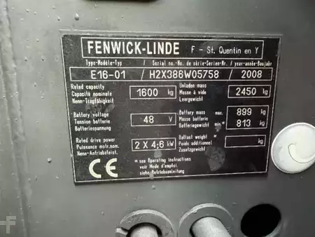 Carrelli elettrici 3 ruote 2008  Linde E16-01 (7)