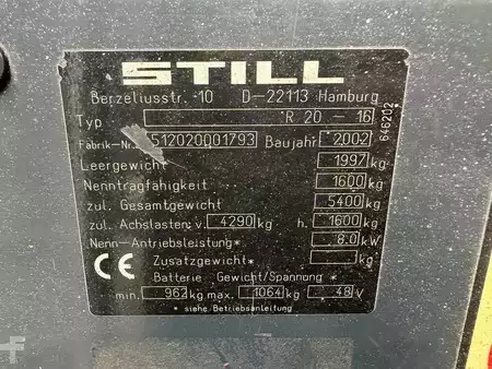 El truck - 3 hjulet 2002  Still R20-16 (7)