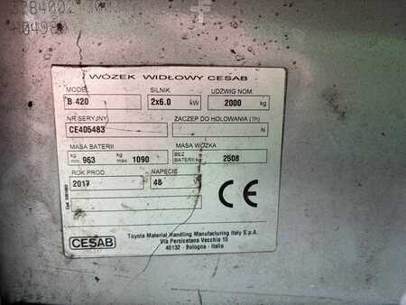 Eléctrico - 4 rodas 2017  Cesab B 420 (4)