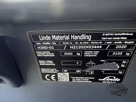 Dieselstapler 2020  Linde H30D--EK (25)
