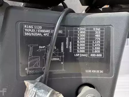 Schubmaststapler 2019  Linde R16G--EK (17)