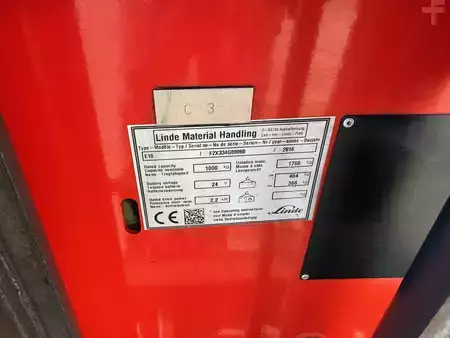 Elektrisk- 3 hjul 2016  Linde E10 + Ladegerät 3606 --EK (14)