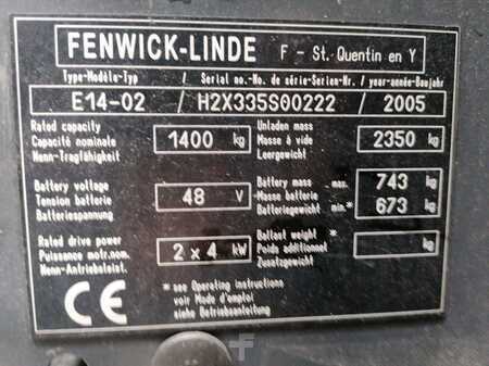 3-wiel elektrische heftrucks 2005  Fenwick E14-02 (10)