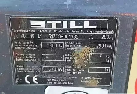 Treibgasstapler 2007  Still R70-18T (11)