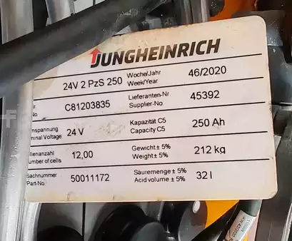 Nízkozdvižný vozík 2020  Jungheinrich EJE 116 1.6t/ 719h/ 250ah (8)