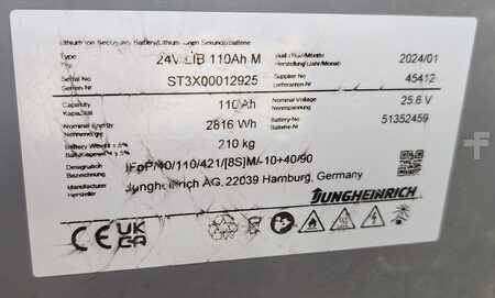 Pallestabler 2019  Jungheinrich EJG112 batt2024/ 2019y/ 12478mh/ 2.5m/ tilt (8)