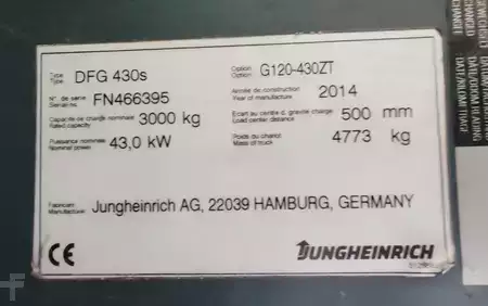 Dieselový VZV 2014  Jungheinrich DFG430s /5828mh/ 4.3m/ 2014y (14)