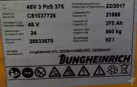 Dragtruckar 2017  Jungheinrich EZS 590/  347h/ 9t (11)
