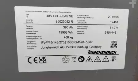 Elektro tříkolové VZV 2019  Jungheinrich EFG 213 Li-ion (18)