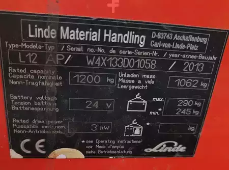 Magasemelésű béka 2013  Linde L12AP DEFECT (8)