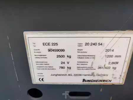Horizontální vychystávací vozík 2014  Jungheinrich ECE225 2400mm, DEFECT (7)