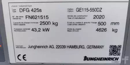 Dieselový VZV 2020  Jungheinrich DFG 425s 5.5m/ 4v/ 4371mh (16)