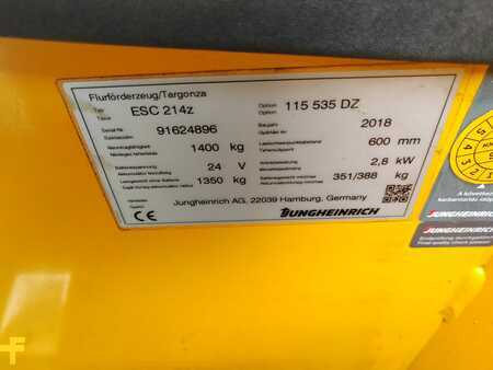 Gerbeurs à conducteur porté assis 2018  Jungheinrich ESC214z initial lift (15)