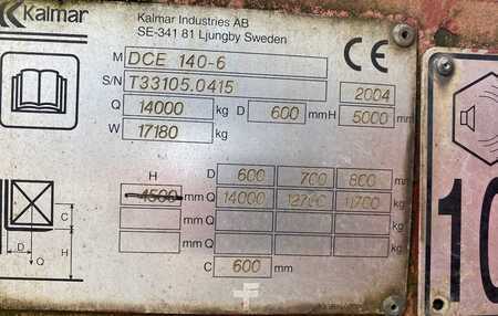 Carretilla elevadora diésel 2004  Kalmar DCE140-6 (7)