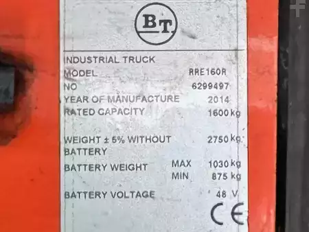 Chariots à mât rétractable 2014  BT RRE 160 R (14)