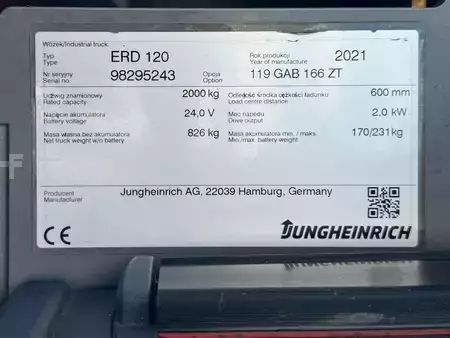 Stapelaars met staplatform 2021  Jungheinrich ERD 120 (12)