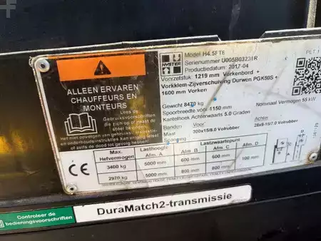 Empilhador a gás 2017  Hyster H 4.50 FT 4500kg LPG TRIPLO (8)