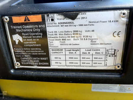 Elektro čtyřkolový VZV 2013  Hyster E2,0XN compact 2000 kg (16)