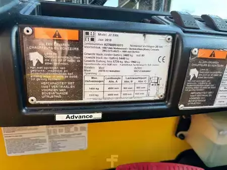 El truck - 4 hjulet 2018  Hyster J2.5 XN 2500kg E- Heftruck Triplo (15)