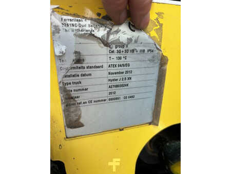 Eléctrico - 4 rodas 2012  Hyster J2.5XN EX Cat 3GD (20)