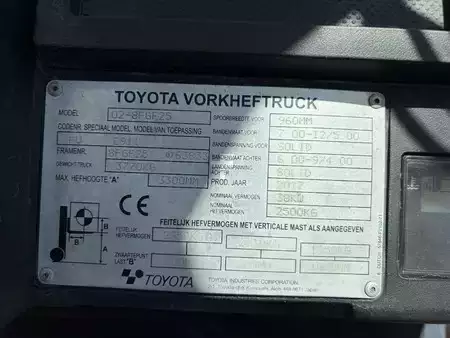 LPG heftrucks 2017  Toyota 02-8FGF25 2500 kg LPG heftruck (16)