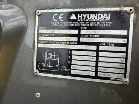 Chariots élévateurs diesel 2014  Hyundai 130 D-7 A (33)