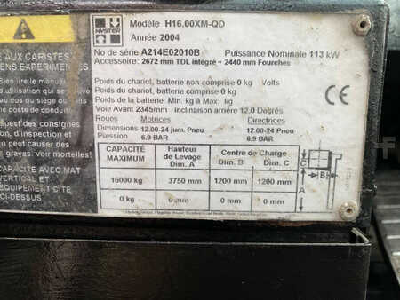 Dieselový VZV 2004  Hyster H16.00XM-QD (21)