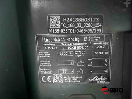 Carretilla elevadora diésel 2017  Linde H35D-02 Triplex (16)