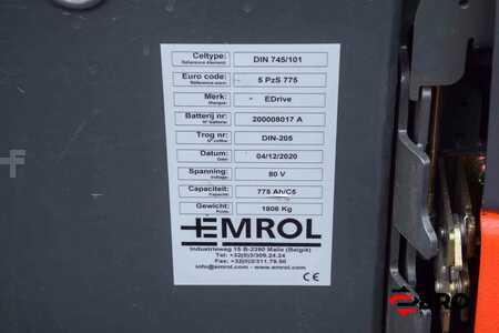 El truck - 4 hjulet 2013  Linde E30HL-01/600 triplex 86% Rest cap battery (14)