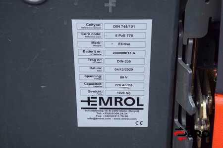 Chariots électriques à 4 roues 2013  Linde E30HL-01/600 triplex 86% Rest cap battery (16)