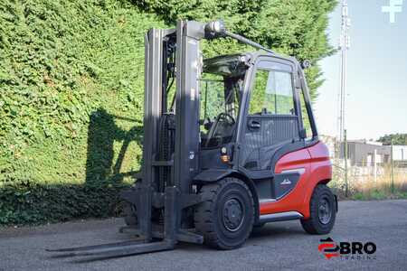 Diesel gaffeltruck 2022 Linde H50D 1204 Triplex 482 UUR!! (1)