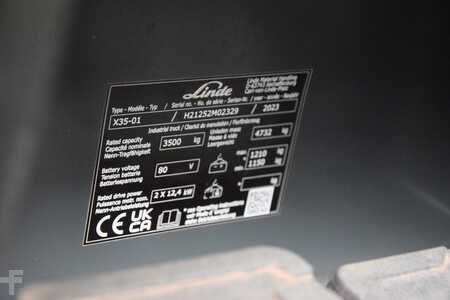 Carrelli elettrici 4 ruote 2023  Linde X35-01 Triplex 52.8 kWh Li-ion (14)