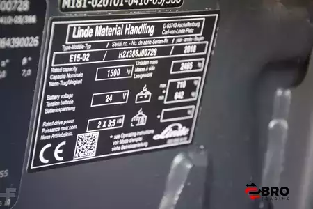 Elektro tříkolové VZV 2018  Linde E15-02 EVO Triplex (6)