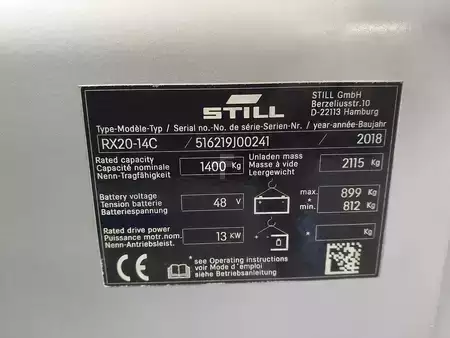 Eléctrico - 3 rodas 2018  Still RX 20 - 14 C (6)