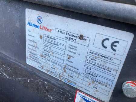 4-wiel elektrische heftrucks 2015  HanseLifter HLES 25 (9)