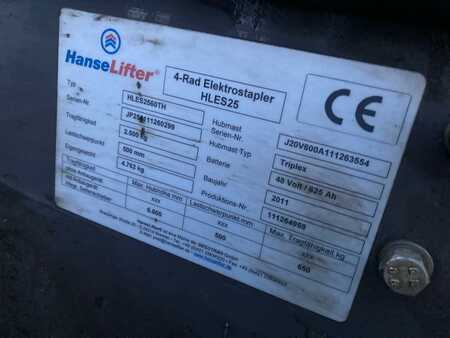 4-wiel elektrische heftrucks 2011  HanseLifter HLES 25 (10)