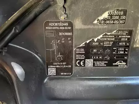 4-wiel elektrische heftrucks 2018  Linde E30L-01 (8)