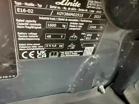 Elektro 3 Rad 2023  Linde E16-02 Triplexmast (7)