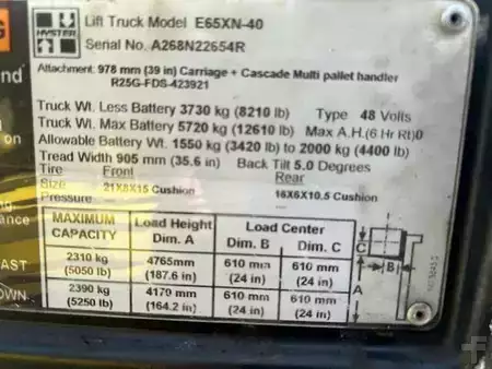 Montacargas Eléctrico (4 ruedas) - Hyster E65XN-40 (9)