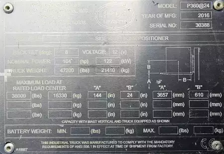 Montacargas diésel 2016  HOIST P360 (2)