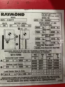 Apilador Hombre a Bordo 2019  Raymond 425C40TT (7)