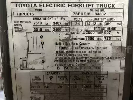 Order Picker  Toyota 7BPUE15 (2)